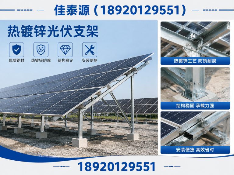 红桥区天津光伏支架厂家展示图